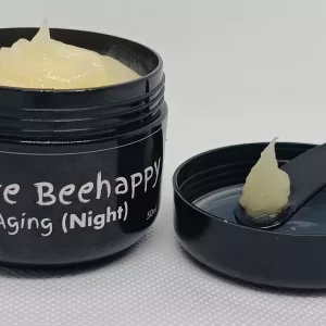 Miracle KA Anti-Aging Night Cream jar with natural ingredients like beeswax, aloe vera, and propolis